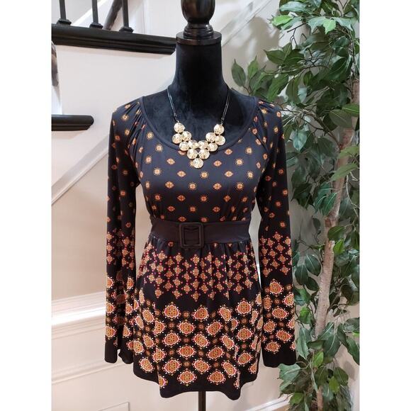 International Concepts Women Black Polyester Round Neck Long Sleeve Top Blouse M - Picture 11 of 11